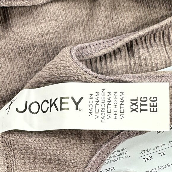 Jockey Women's Sz XXL Panty Thong Generations Recycled Seamfree Ribbed Brown New - Picture 5 of 9